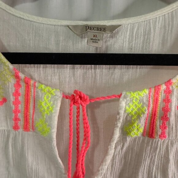 Vintage Decree Women's Top – White – Size XL – Soft & Stylish - Picture 4 of 11